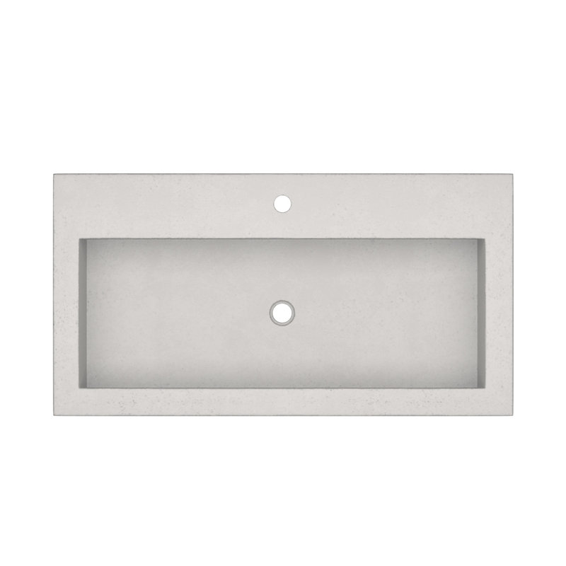 Native Trails Trough Stone Rectangular DropIn Bathroom Sink & Reviews